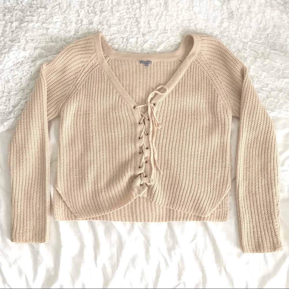 Knit cropped sweater